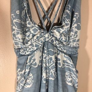 Free People denim midi dress